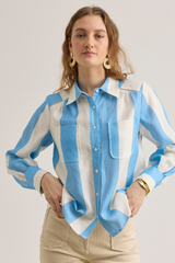 Abigail Shirt, Portofino Blue