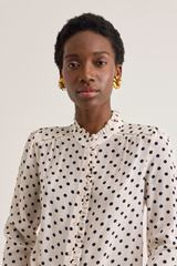 Rosie Shirt, Cream Dot