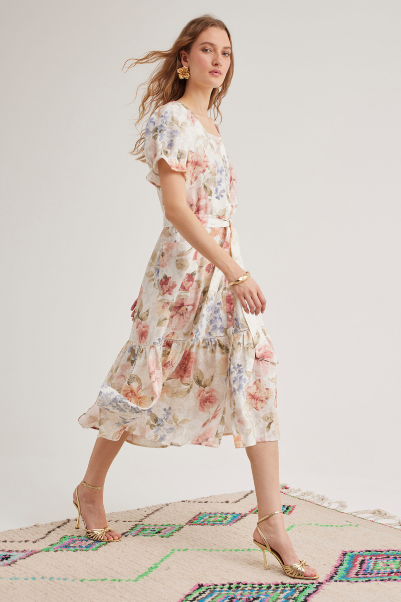 Cordelia Dress, Summer Bloom
