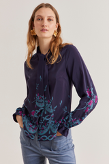 Pauline Shirt, Birdie Navy