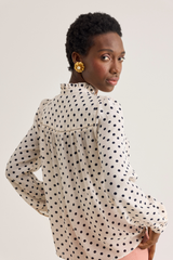 Rosie Shirt, Cream Dot