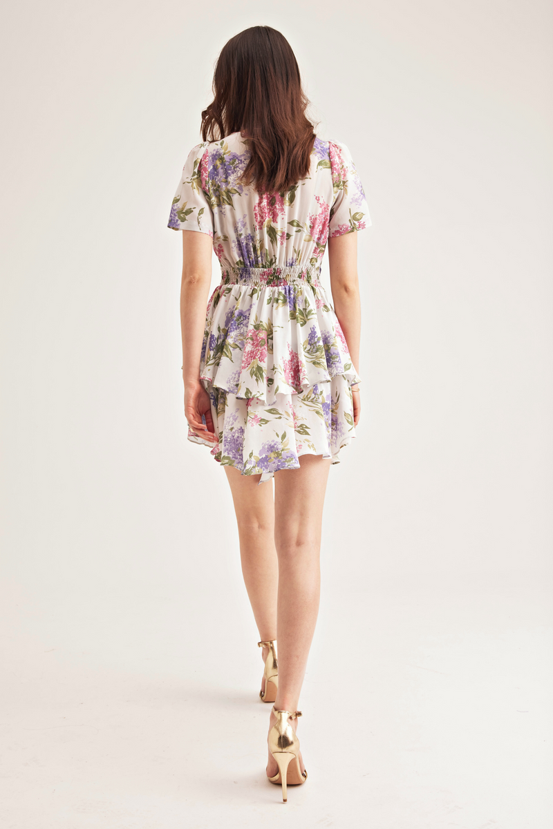 Jolene Dress, Cream Lilac