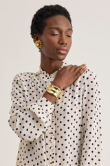 Rosie Shirt, Cream Dot