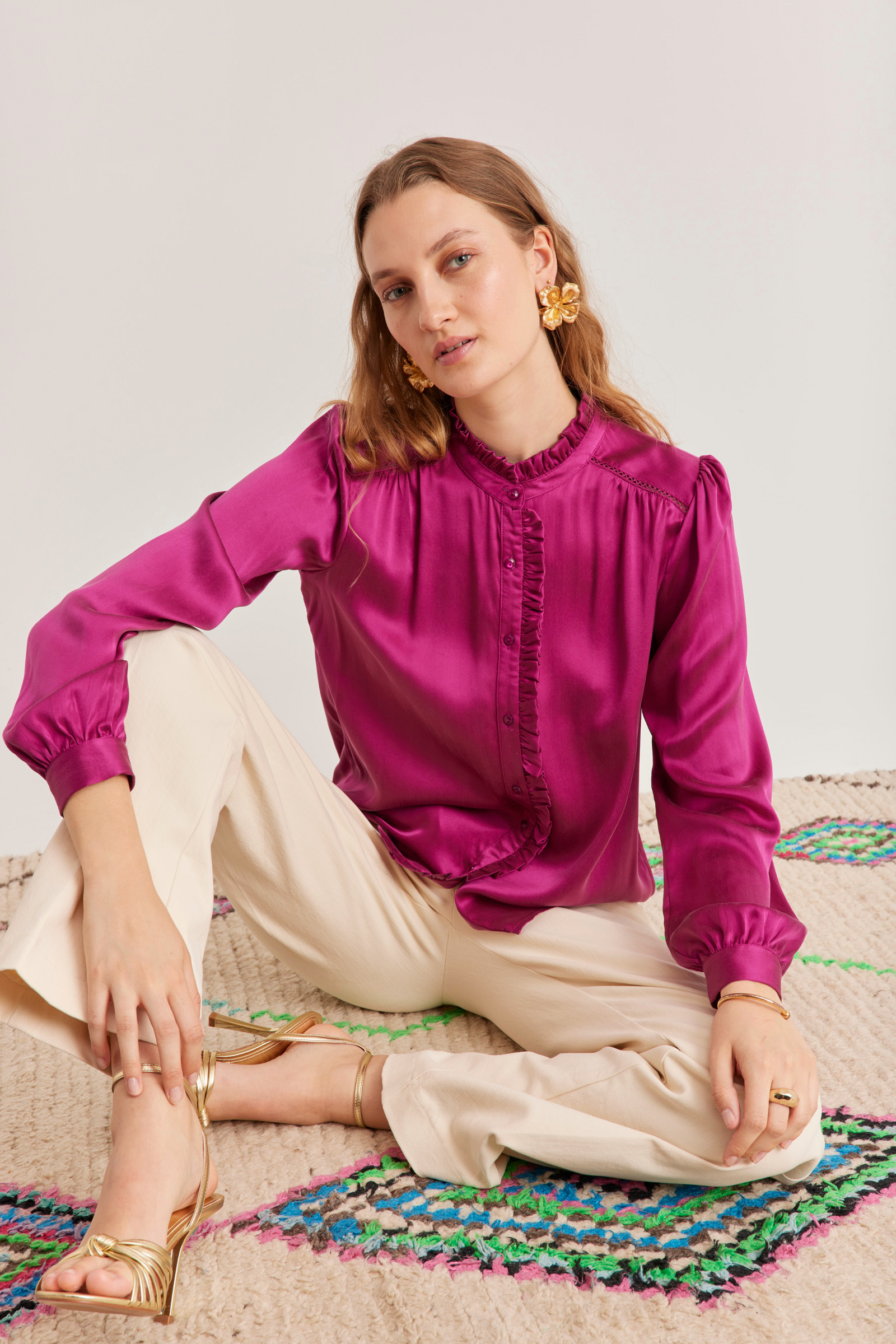 Rosie Shirt, Orchid Pink – Line Markvardsen