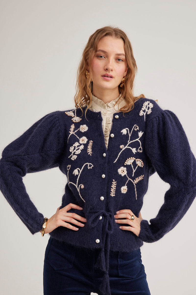 Colette Cardigan, Midnight Blue