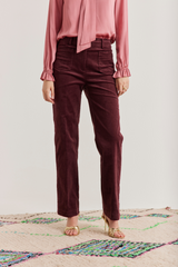 Carol Corduroy Jeans, Berry