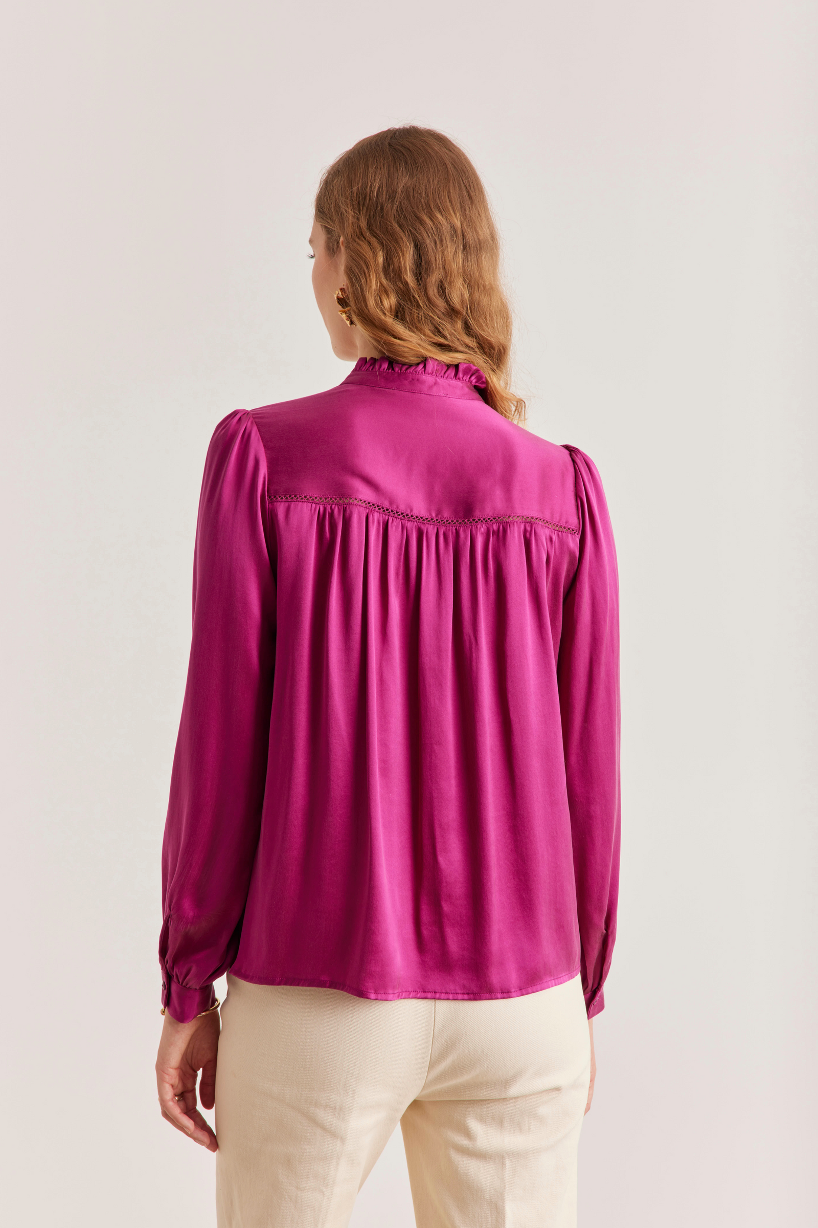 Rosie Shirt, Orchid Pink – Line Markvardsen
