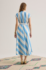 Viviane Dress, Portofino Blue