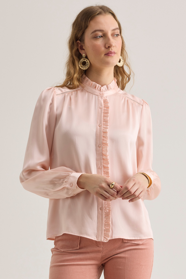 Rosie Shirt, light Rose – Line Markvardsen
