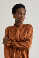Pauline Shirt, Caramel brown