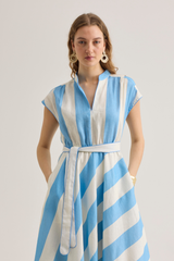 Viviane Dress, Portofino Blue