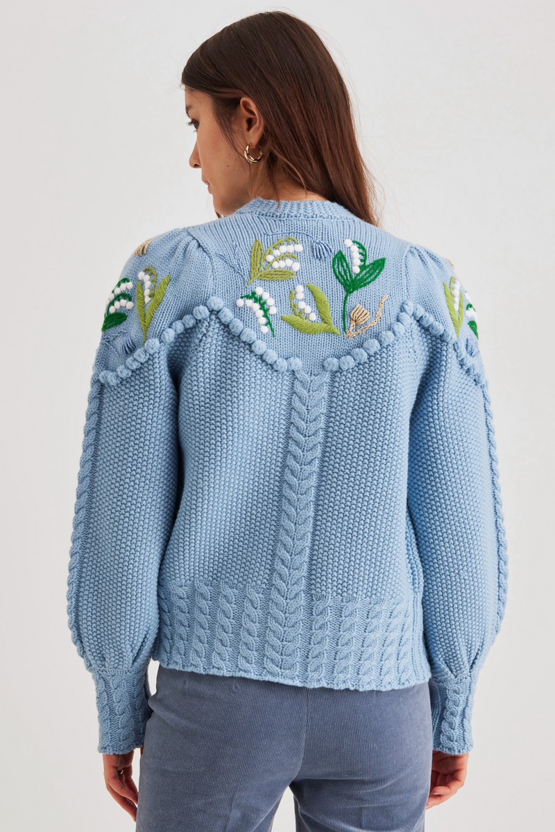 Holly Cardigan, Bluebell Lily