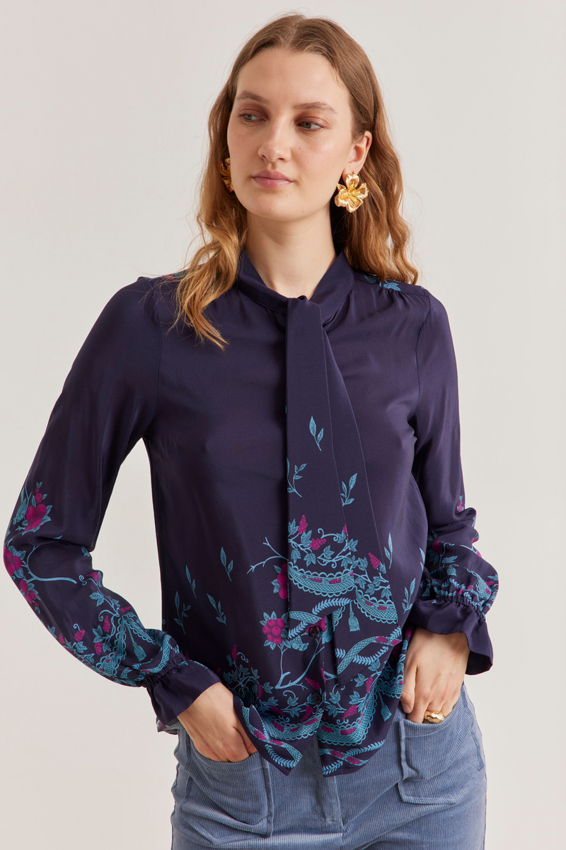 Pauline Shirt, Birdie Navy