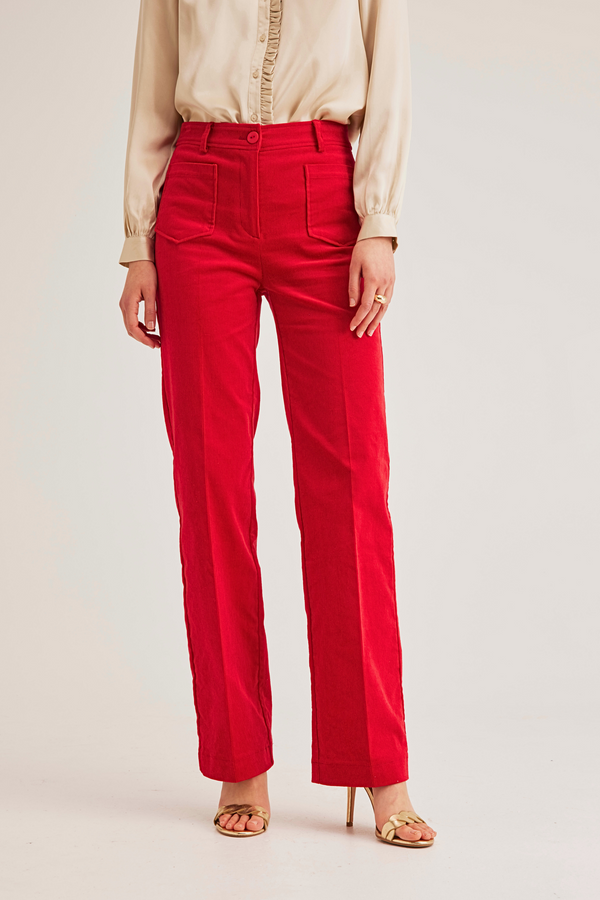 Carol Corduroy Jeans, Red
