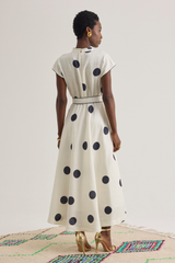 Viviane Dress, Maxi Dot