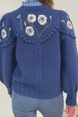 Holly Cardigan, Royal Blue