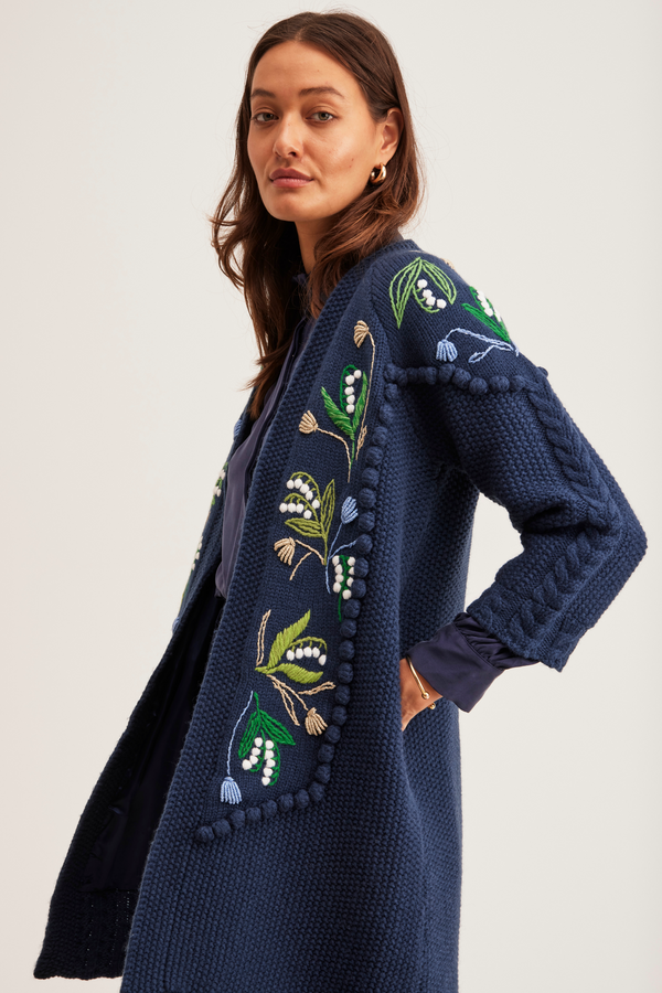 Eve Jacket Lily of the valley Navy