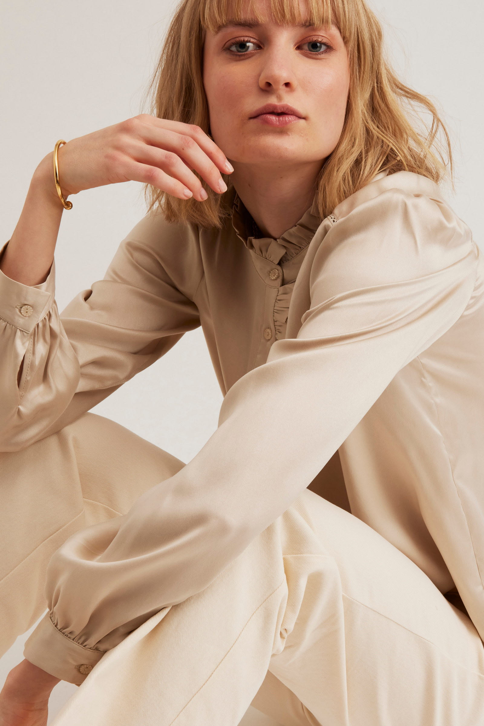Rosie Shirt, Ivory – Line Markvardsen Rosie Shirt, Ivory – Line Markvardsen