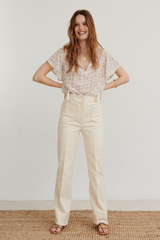 Vicky Blouse, Ivory Seashell