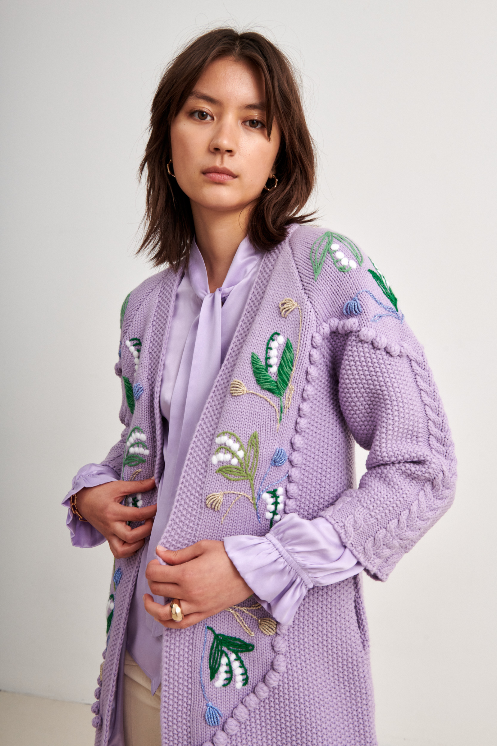 Eve Jacket Lily of the valley Lilac – Line Markvardsen