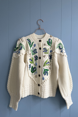 Holly Cardigan Lily of the Valley, Cream